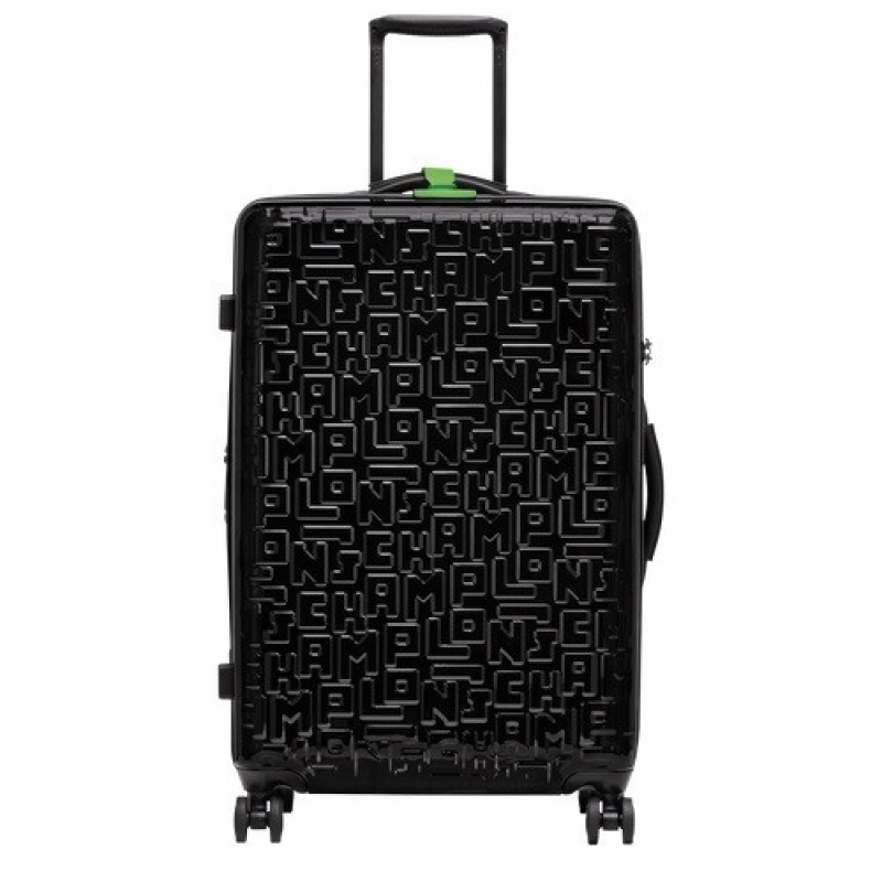 Black Longchamp Lgp Travel L Suitcase | SN-LCMP49373