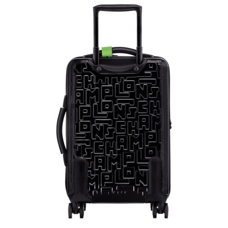 Black Longchamp Lgp Travel M Suitcase | SN-LCMP49374