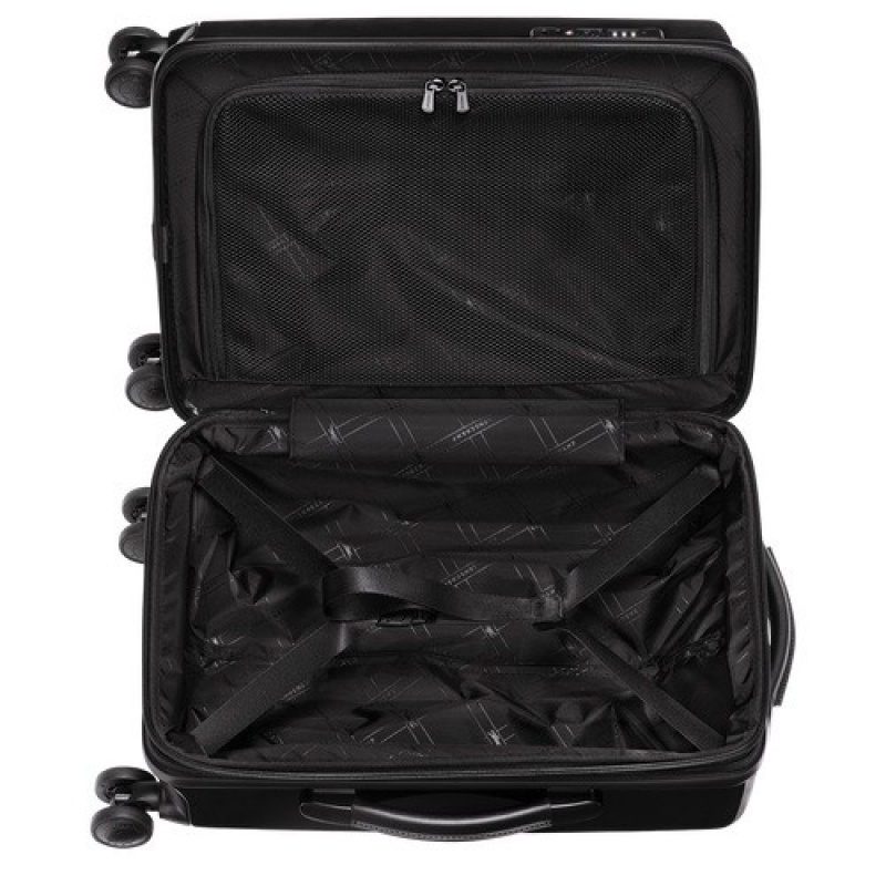 Black Longchamp Lgp Travel M Suitcase | SN-LCMP49374