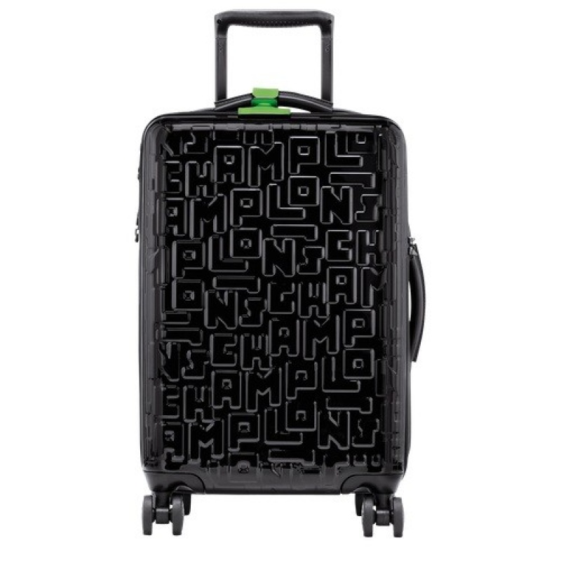 Black Longchamp Lgp Travel M Suitcase | SN-LCMP49374