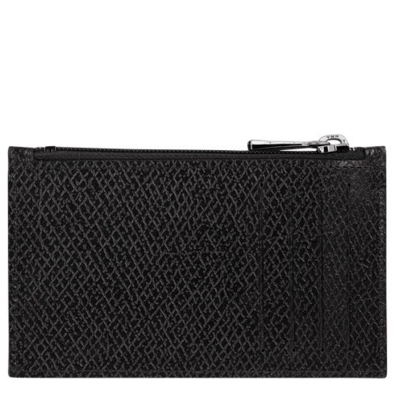 Black Longchamp Roseau Essential Coin Purse | SN-LCMP49262