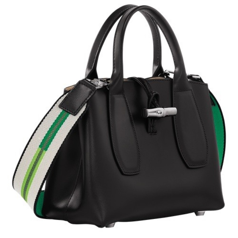 Black Longchamp Roseau S Handbag | SN-LCMP47774