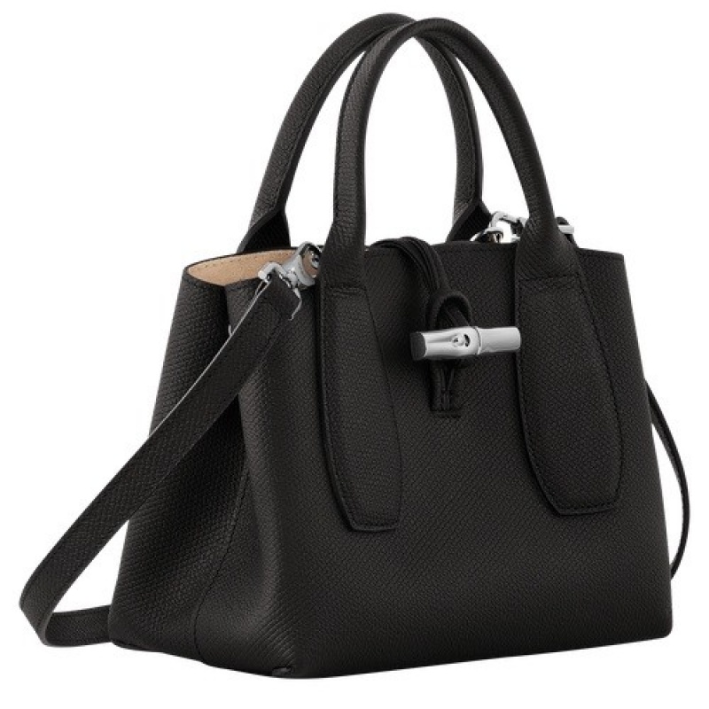 Black Longchamp Roseau S Handbag | SN-LCMP47767