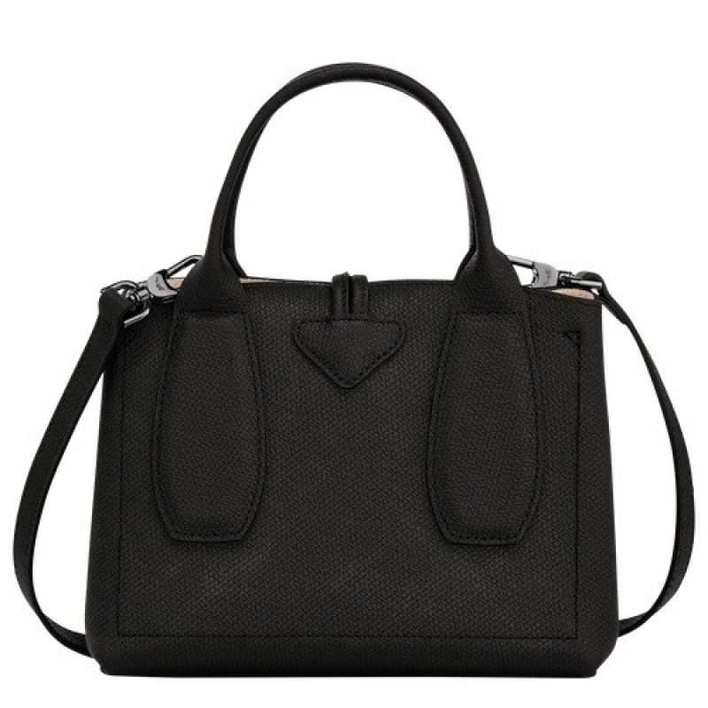 Black Longchamp Roseau S Handbag | SN-LCMP47767