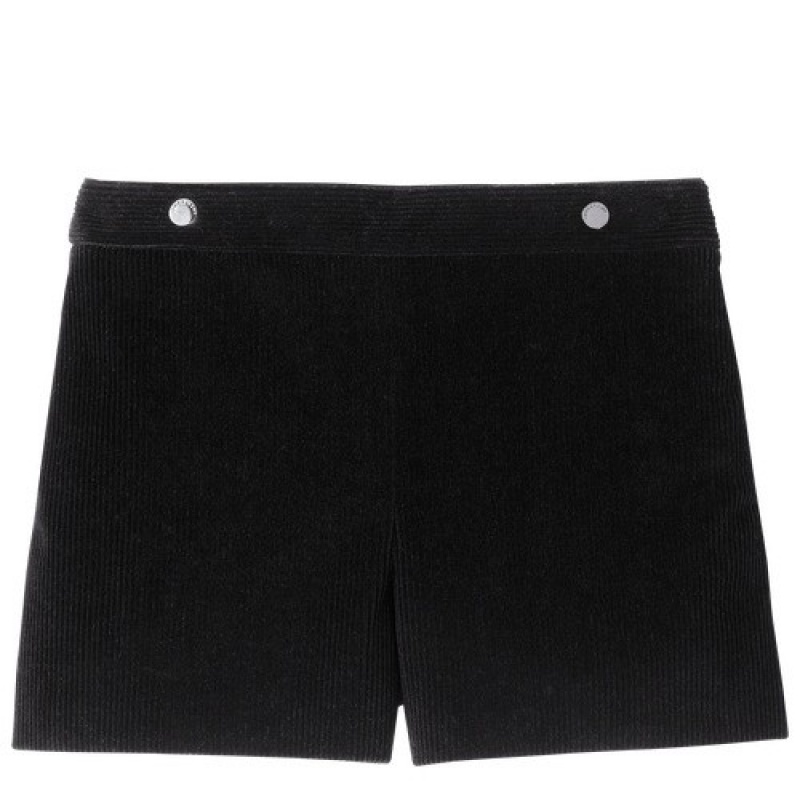 Black Longchamp Shorts | SN-LCMP48763