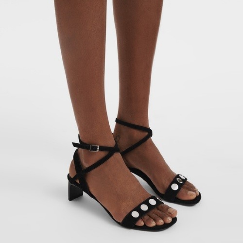 Black Longchamp Spring/Summer 2023 Collection High Heel Sandals | SN-LCMP48818