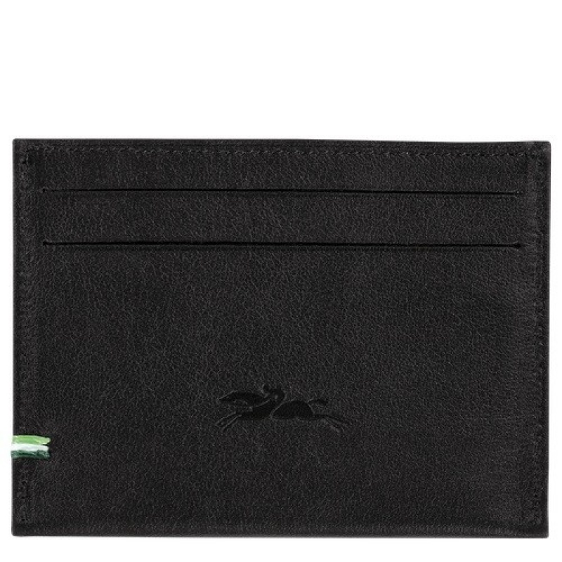 Black Longchamp Sur Seine Card Holder | SN-LCMP49239