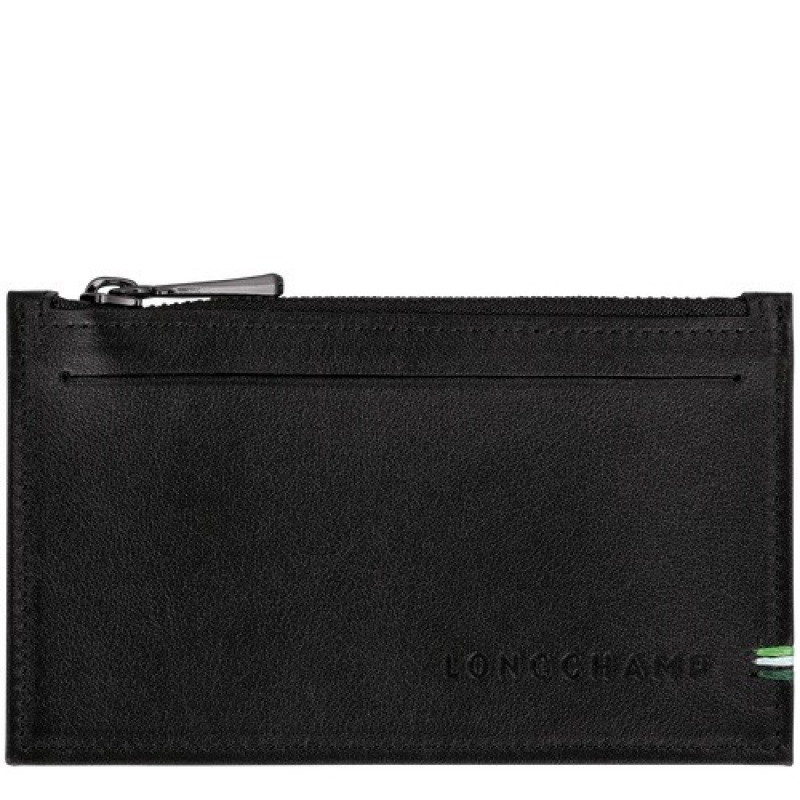 Black Longchamp Sur Seine Coin Purse | SN-LCMP49264