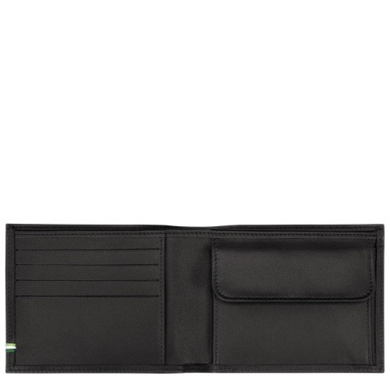 Black Longchamp Sur Seine Wallet | SN-LCMP49210