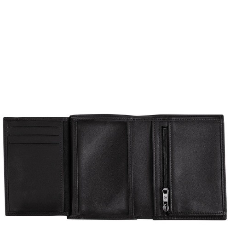 Black Longchamp Sur Seine Wallet | SN-LCMP49213