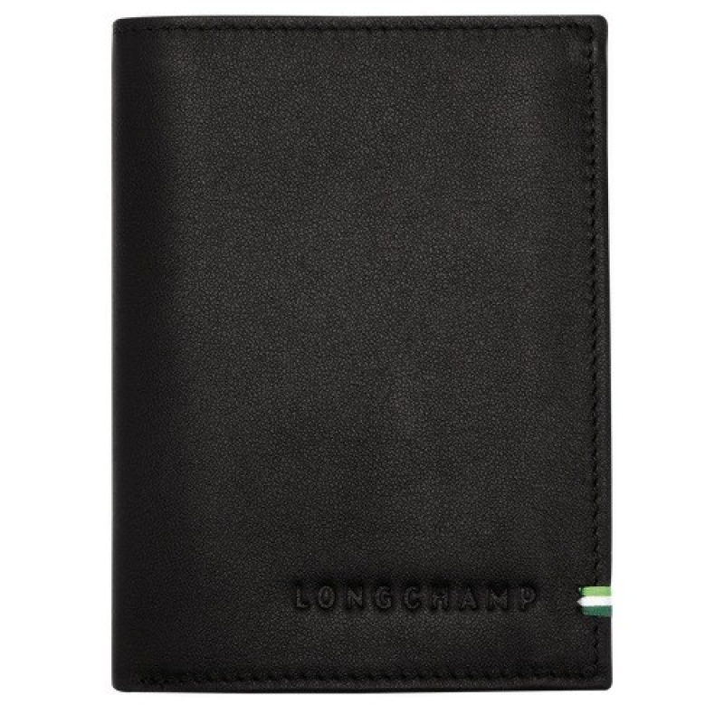 Black Longchamp Sur Seine Wallet | SN-LCMP49213