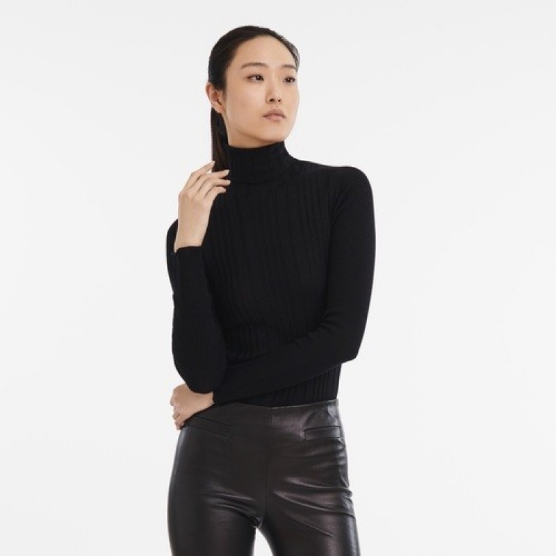 Black Longchamp Sweater | SN-LCMP48710