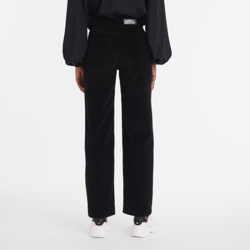 Black Longchamp Trousers | SN-LCMP48750