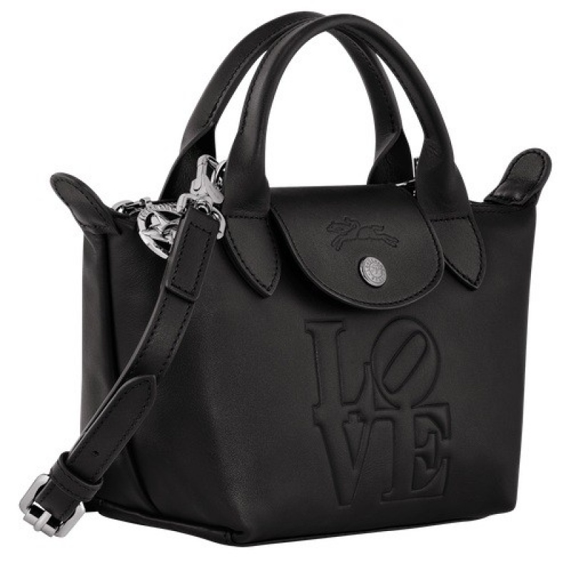 Black Longchamp X Robert Indiana Xs Handbag | SN-LCMP49200