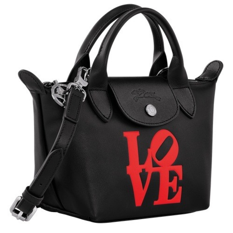 Black Longchamp X Robert Indiana Xs Handbag | SN-LCMP49201