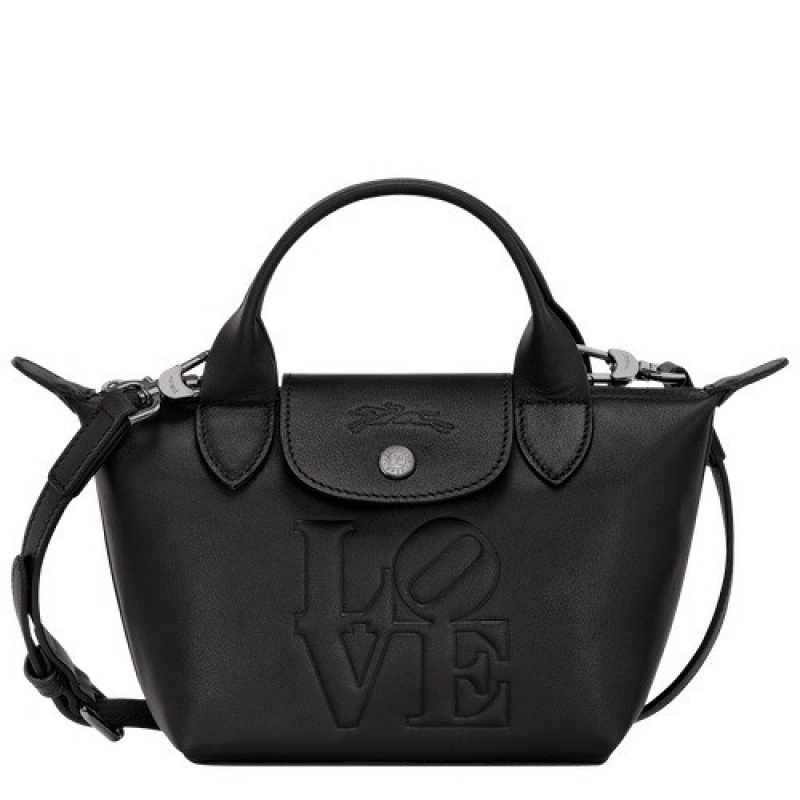 Black Longchamp X Robert Indiana Xs Handbag | SN-LCMP47707