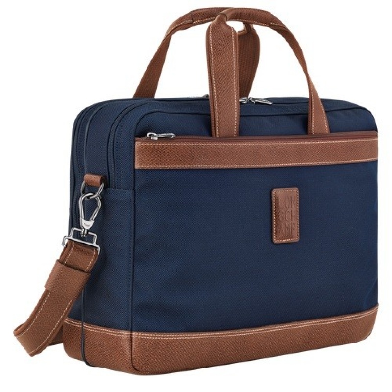 Blue Longchamp Boxford L Briefcase | SN-LCMP49028