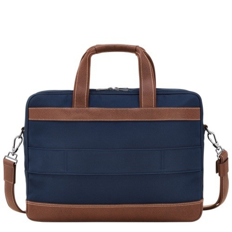 Blue Longchamp Boxford L Briefcase | SN-LCMP49028