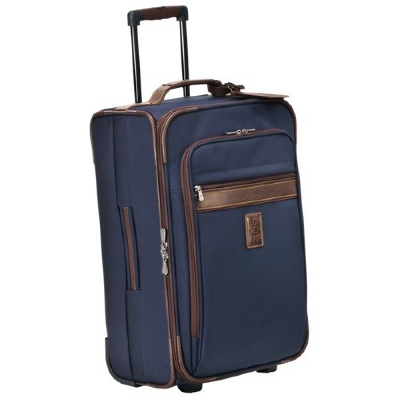 Blue Longchamp Boxford M Suitcase | SN-LCMP49375