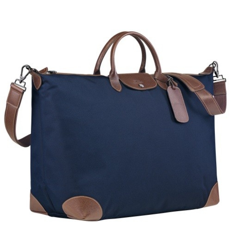 Blue Longchamp Boxford M Travel Bag | SN-LCMP49329