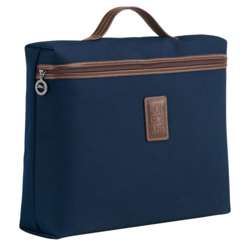 Blue Longchamp Boxford S Briefcase | SN-LCMP49025