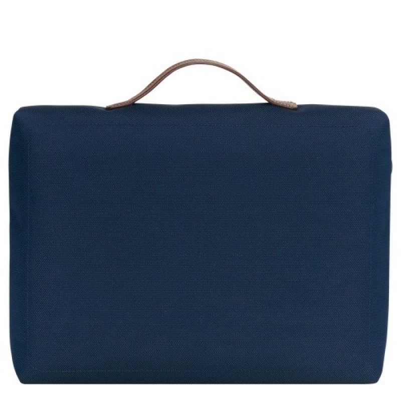 Blue Longchamp Boxford S Briefcase | SN-LCMP49025