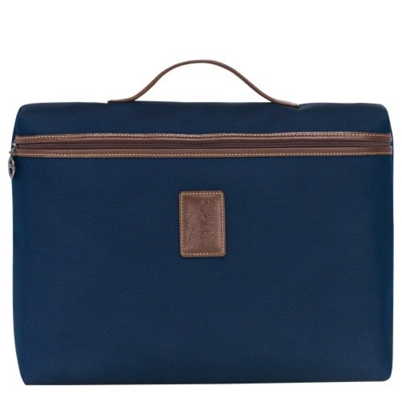 Blue Longchamp Boxford S Briefcase | SN-LCMP49025