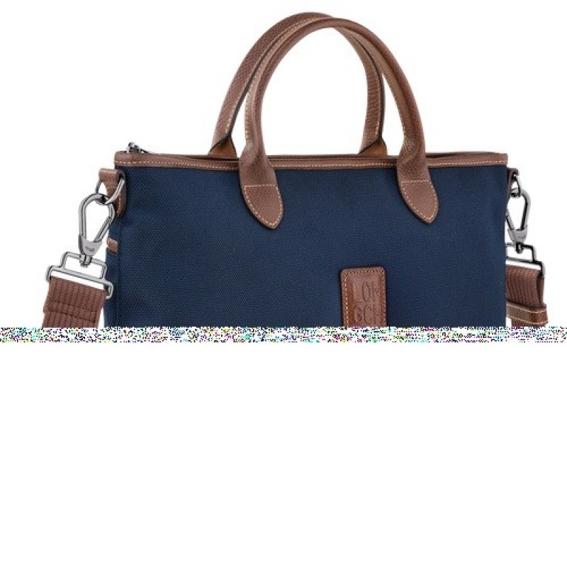 Blue Longchamp Boxford S Briefcase | SN-LCMP49034