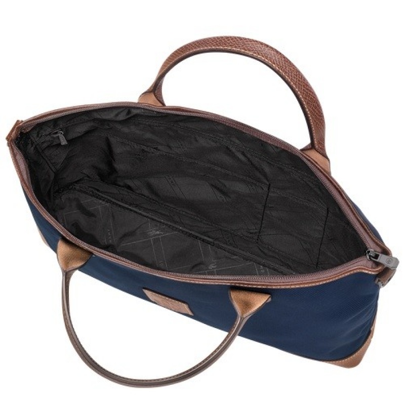 Blue Longchamp Boxford S Briefcase | SN-LCMP49034