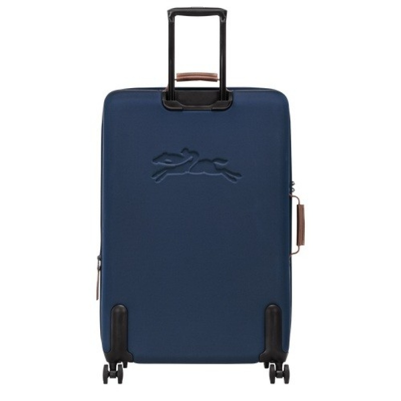 Blue Longchamp Boxford Xl Suitcase | SN-LCMP49381