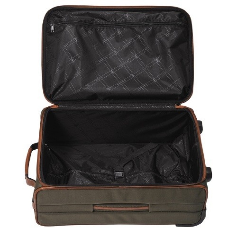 Brown Longchamp Boxford M Suitcase | SN-LCMP49376