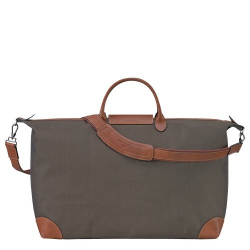 Brown Longchamp Boxford M Travel Bag | SN-LCMP49323