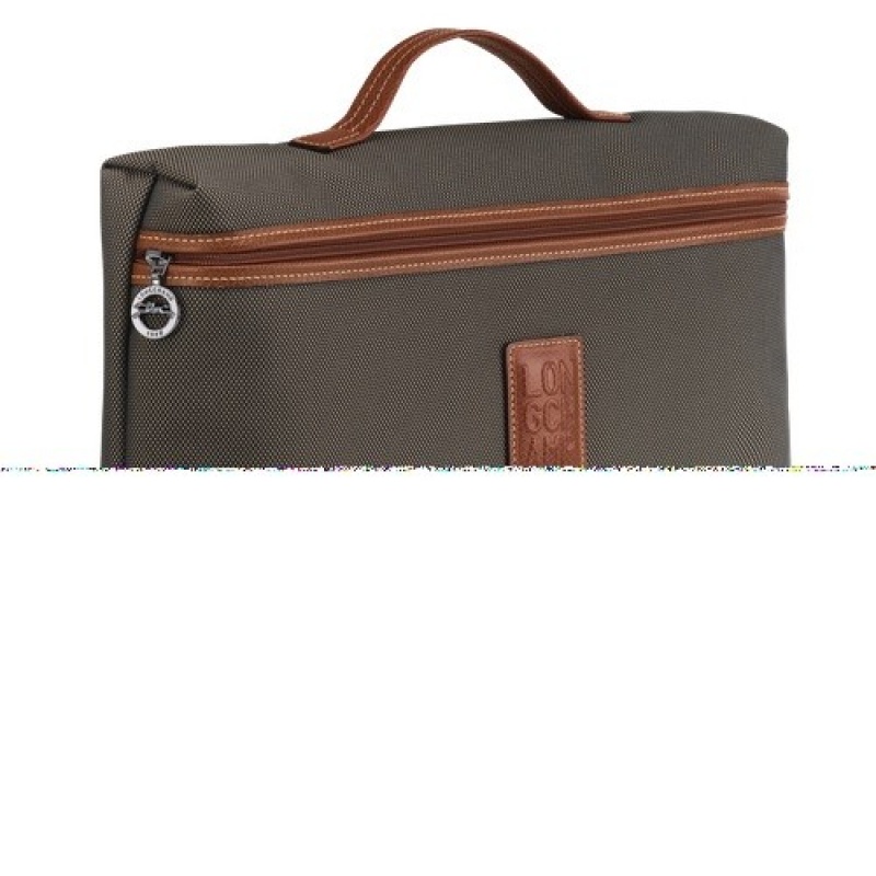 Brown Longchamp Boxford S Briefcase | SN-LCMP49026