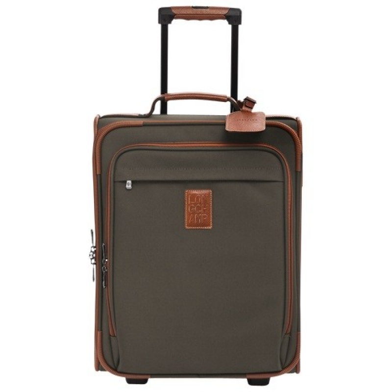 Brown Longchamp Boxford S Suitcase | SN-LCMP49379