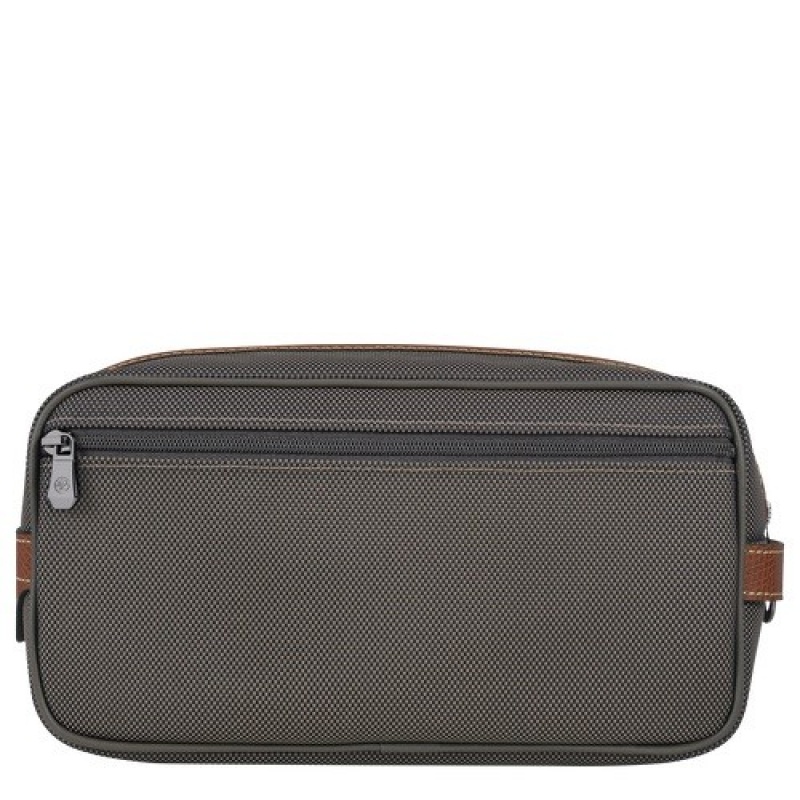 Brown Longchamp Boxford Toiletry Case | SN-LCMP49397