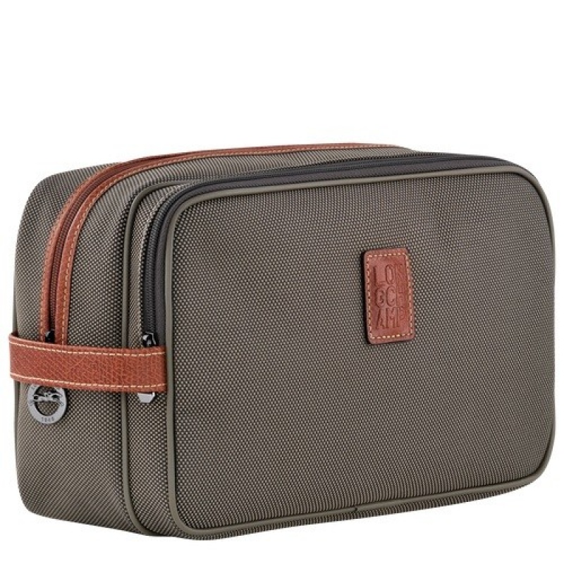 Brown Longchamp Boxford Toiletry Case | SN-LCMP49400