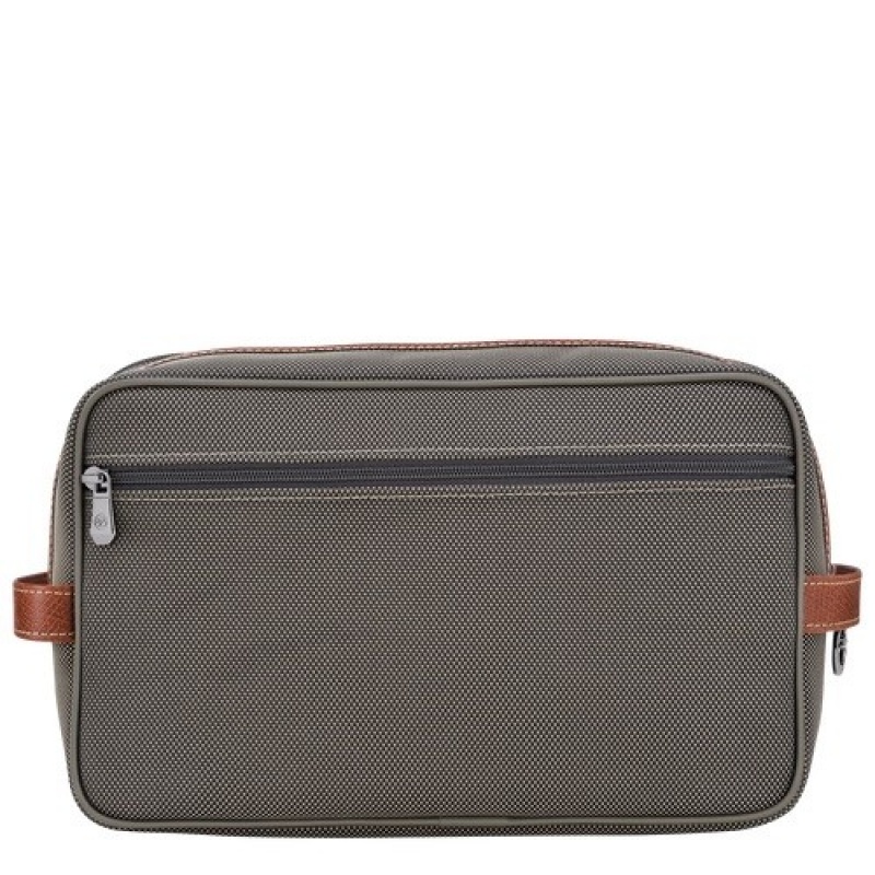 Brown Longchamp Boxford Toiletry Case | SN-LCMP49400