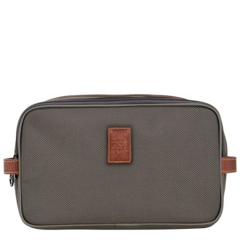 Brown Longchamp Boxford Toiletry Case | SN-LCMP49400