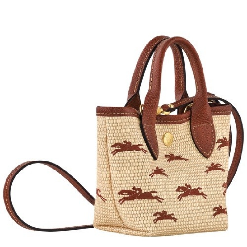 Brown Longchamp Le Panier Pliage Xs Basket | SN-LCMP47787