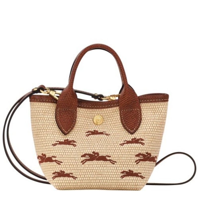 Brown Longchamp Le Panier Pliage Xs Basket | SN-LCMP47787