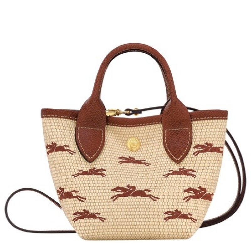 Brown Longchamp Le Panier Pliage Xs Basket | SN-LCMP47787