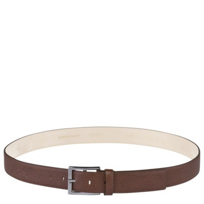 Brown Longchamp Le Pliage Men\'s Belt | SN-LCMP49463