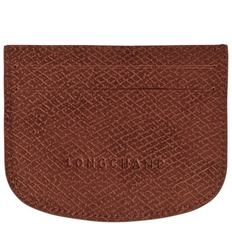 Brown Longchamp éPure Card Holder | SN-LCMP49232