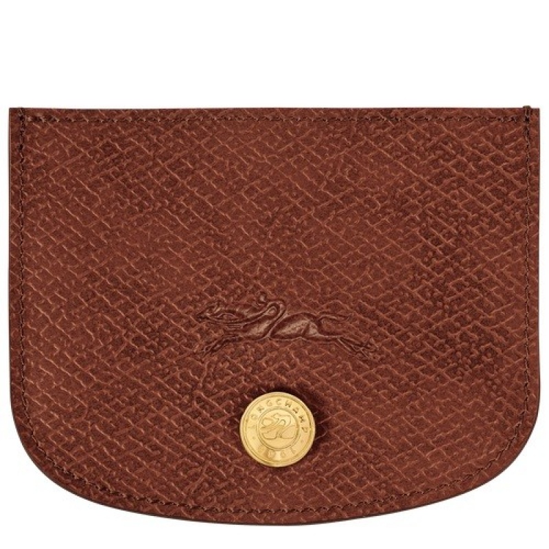 Brown Longchamp éPure Card Holder | SN-LCMP49232