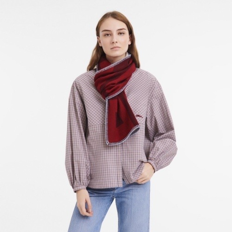 Burgundy Longchamp Le Pliage Lgp Poney Scarf | SN-LCMP48910