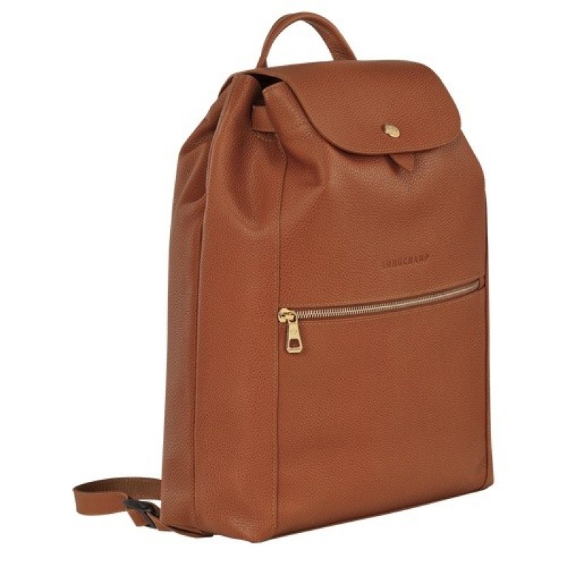 Caramel Longchamp Le Foulonné Backpack | SN-LCMP48123