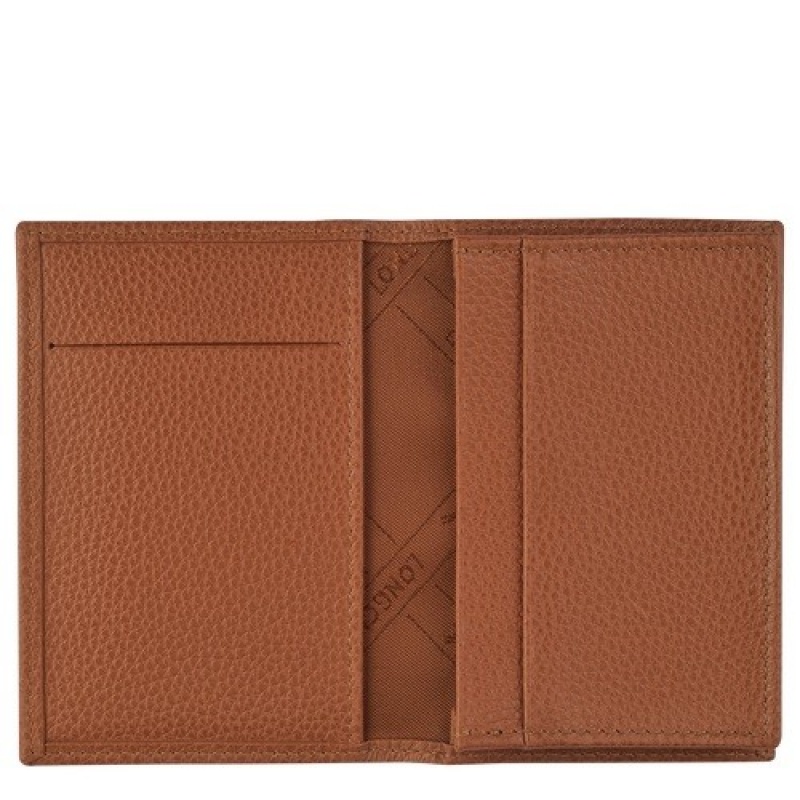 Caramel Longchamp Le Foulonné Card Holder | SN-LCMP49246