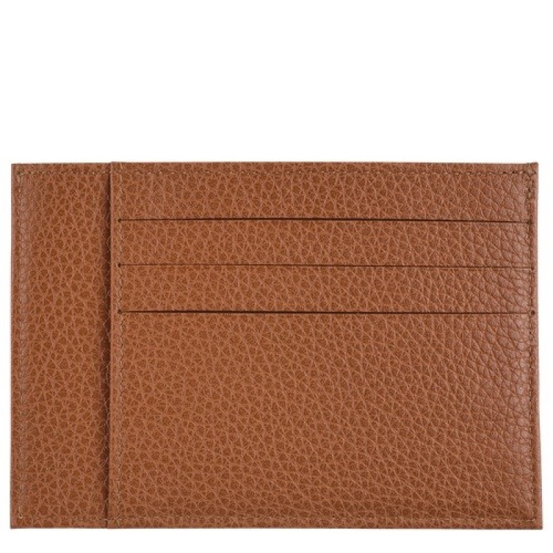 Caramel Longchamp Le Foulonné Card Holder | SN-LCMP49249