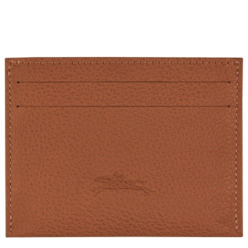 Caramel Longchamp Le Foulonné Cardholder | SN-LCMP49260