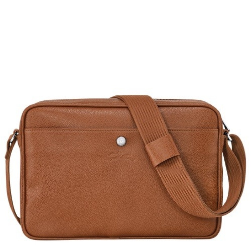 Caramel Longchamp Le Foulonné M Camera Bag | SN-LCMP49100